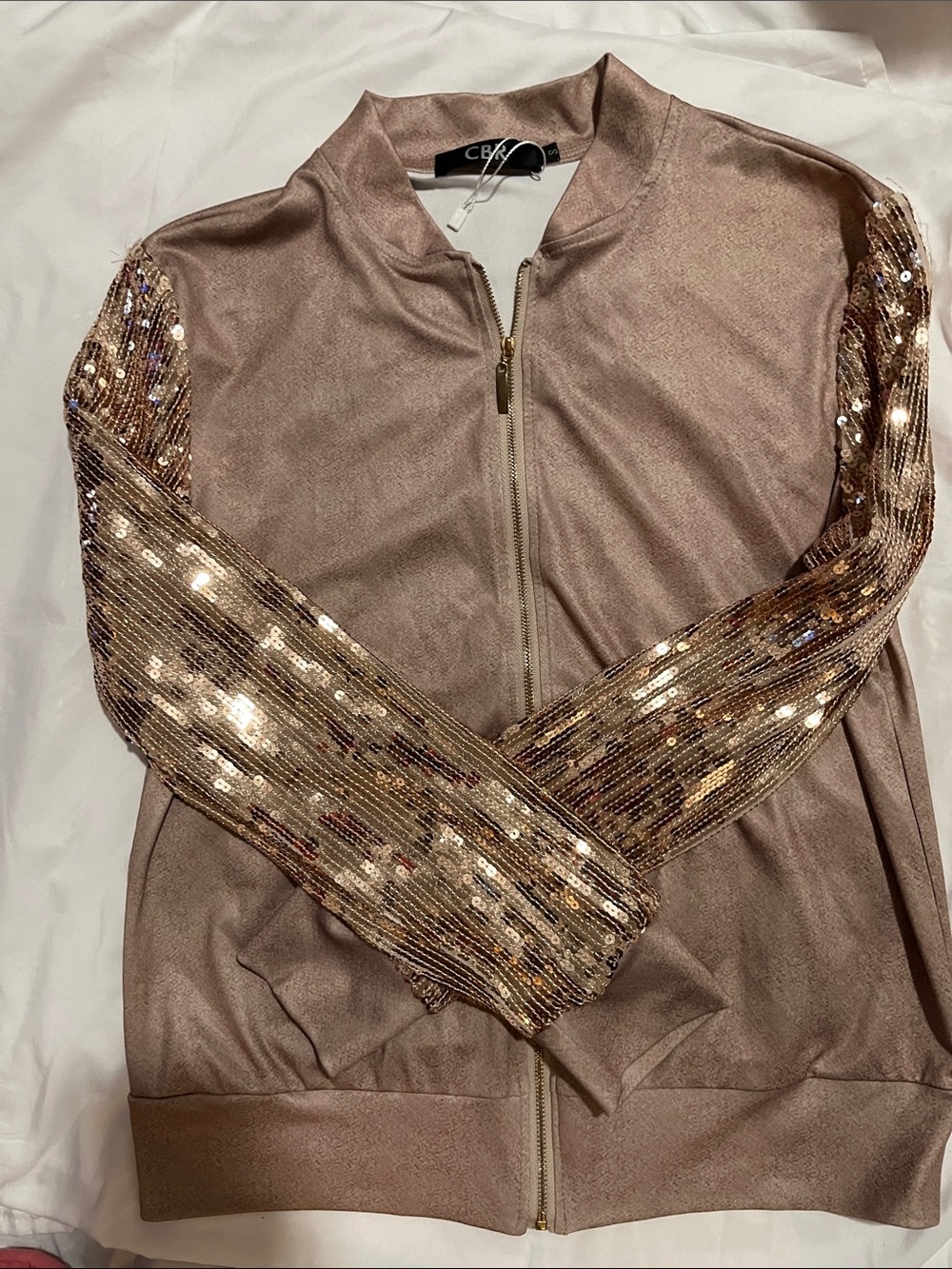 CBR Sequin Bomber Jacket